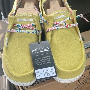 Hey Dude womens Moccasins in Vibrant Yellow